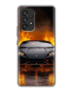Чохол для Samsung Galaxy A53 (5G) з картинкою «Lamborghini у вогні»