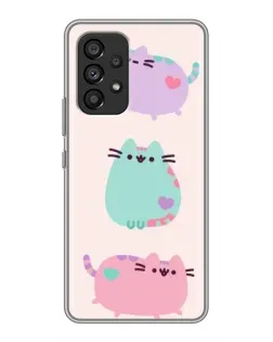 Чехол для Samsung Galaxy A53 (5G) с картинкой «Pusheen трио»