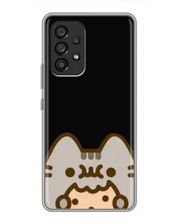 Чехол для Samsung Galaxy A53 (5G) с картинкой «Пушин на черном»
