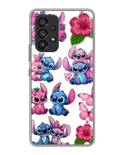 Чехол для Samsung Galaxy A53 (5G) с картинкой «Стикеры Stitch и Angel»