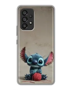 Чехол для Samsung Galaxy A53 (5G) с картинкой «Стич на коричневом фоне» Чехол для Samsung Galaxy A53 (5G) с картинкой «Стич на коричневом фоне»