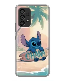 Чехол для Samsung Galaxy A53 (5G) с картинкой «Стич на серфе» Чехол для Samsung Galaxy A53 (5G) с картинкой «Стич на серфе»