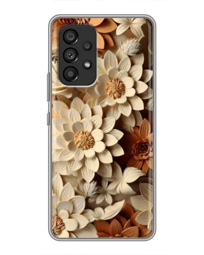 Чохол для Samsung Galaxy A53 (5G) з картинкою «Бежевий флористичний декор»