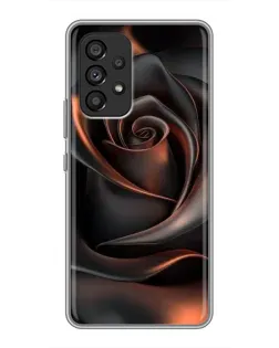 Чохол для Samsung Galaxy A53 (5G) з картинкою «Шовкова чорна троянда»
