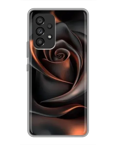 Чохол для Samsung Galaxy A53 (5G) з картинкою «Шовкова чорна троянда»