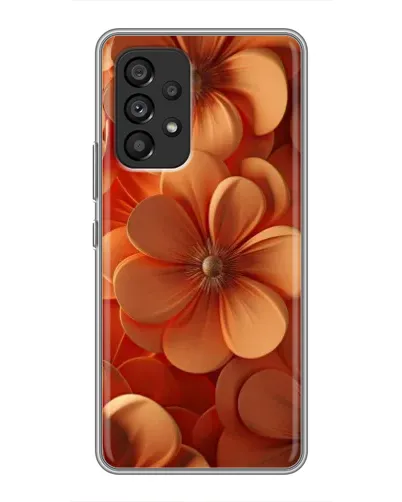 Чохол для Samsung Galaxy A53 (5G) з картинкою «Помаранчева макро квітка»
