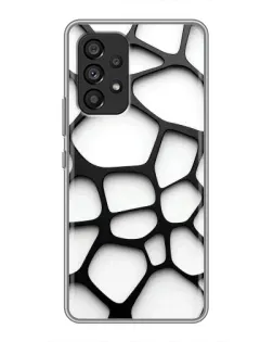 Чохол для Samsung Galaxy A53 (5G) з картинкою «Біла об'ємна сітка»