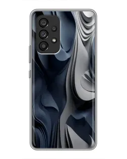 Чехол для Samsung Galaxy A53 (5G) с картинкой «Объемные синие складки» Чехол для Samsung Galaxy A53 (5G) с картинкой «Объемные синие складки»