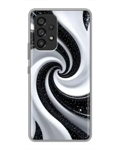 Чехол для Samsung Galaxy A53 (5G) с картинкой «Черно-белая спираль»