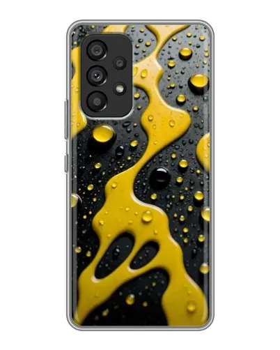 Чехол для Samsung Galaxy A53 (5G) с картинкой «Жидкое желтое золото»
