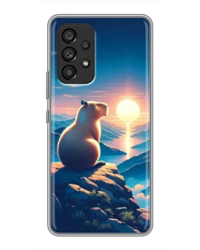 Чохол для Samsung Galaxy A53 (5G) з картинкою «Захід сонця з капібарою» Чохол для Samsung Galaxy A53 (5G) з картинкою «Захід сонця з капібарою»