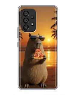 Чохол для Samsung Galaxy A53 (5G) з картинкою «Капібара з піцою» Чохол для Samsung Galaxy A53 (5G) з картинкою «Капібара з піцою»