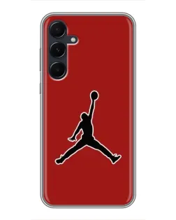 Чехол для Samsung Galaxy A55 с картинкой «Jordan Red Back»