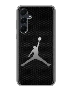 Чехол для Samsung Galaxy A55 с картинкой «Jordan Dark Carbon»