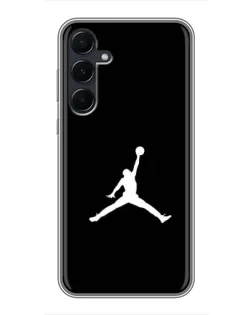 Чехол для Samsung Galaxy A55 с картинкой «Jordan Silhouette»