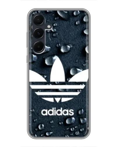Чехол для Samsung Galaxy A55 с картинкой «Adidas Trefoil Blue» Чехол для Samsung Galaxy A55 с картинкой «Adidas Trefoil Blue»