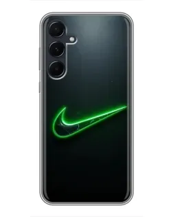 Чехол для Samsung Galaxy A55 с картинкой «Неоновый контур Nike» Чехол для Samsung Galaxy A55 с картинкой «Неоновый контур Nike»