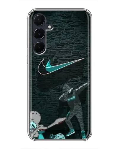 Чехол для Samsung Galaxy A55 с картинкой «Спортивный арт Nike»