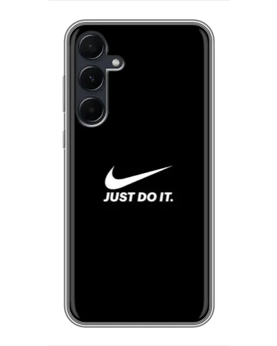 Чехол для Samsung Galaxy A55 с картинкой «Минимализм от Nike»