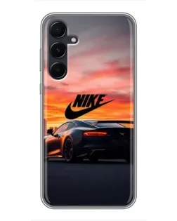 Чехол для Samsung Galaxy A55 с картинкой «Nike и суперкар»