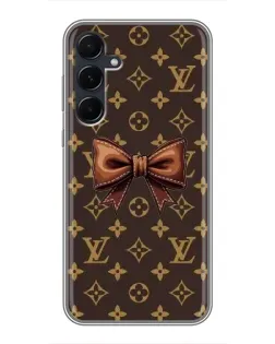 Чехол для Samsung Galaxy A55 с картинкой «LV с бантом»