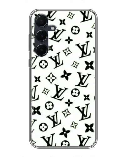 Чехол для Samsung Galaxy A55 с картинкой «Монохромный хаос LV»