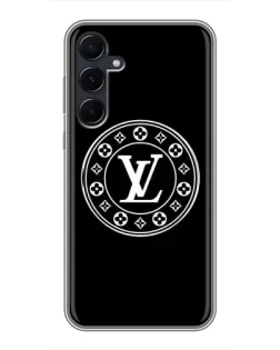 Чехол для Samsung Galaxy A55 с картинкой «LV — печать стиля»