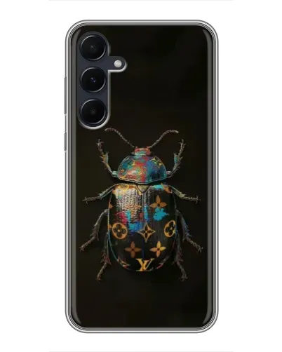 Чехол для Samsung Galaxy A55 с картинкой «LV — мраморный принт»