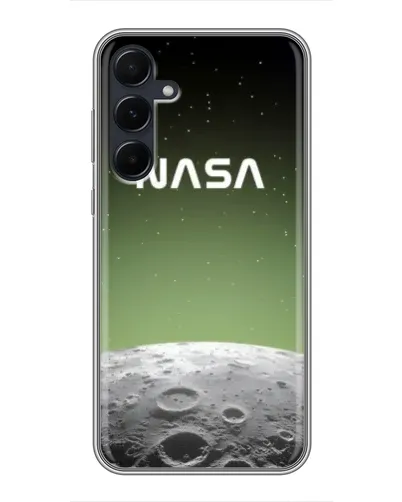 Чехол для Samsung Galaxy A55 с картинкой «NASA — лунный градиент»