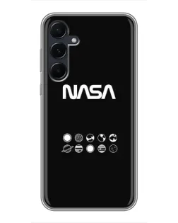 Чехол для Samsung Galaxy A55 с картинкой «NASA — технический принт»