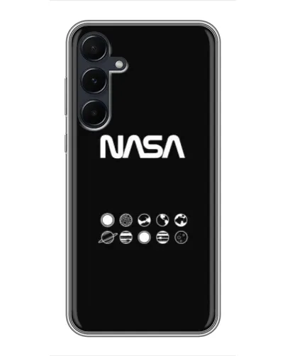Чехол для Samsung Galaxy A55 с картинкой «NASA — технический принт»