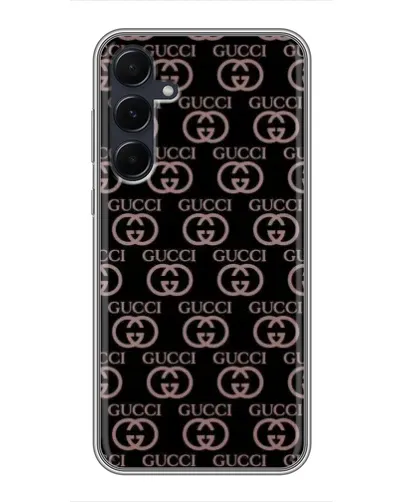 Чехол для Samsung Galaxy A55 с картинкой «Классическая монограмма Gucci»