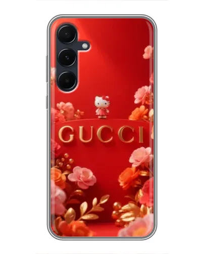 Чехол для Samsung Galaxy A55 с картинкой «Gucci — золотой сад»