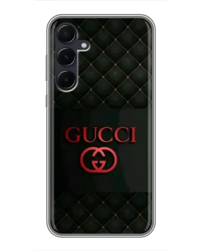 Чехол для Samsung Galaxy A55 с картинкой «Gucci — стеганый черный»