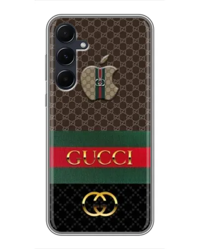 Чехол для Samsung Galaxy A55 с картинкой «Gucci — брендированный десерт»