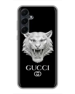 Чехол для Samsung Galaxy A55 с картинкой «Gucci — серебряный лев» Чехол для Samsung Galaxy A55 с картинкой «Gucci — серебряный лев»
