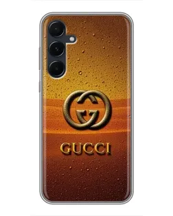 Чехол для Samsung Galaxy A55 с картинкой «Gucci — солнечный градиент» Чехол для Samsung Galaxy A55 с картинкой «Gucci — солнечный градиент»