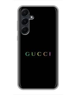 Чехол для Samsung Galaxy A55 с картинкой «Gucci — неоновый минимализм» Чехол для Samsung Galaxy A55 с картинкой «Gucci — неоновый минимализм»