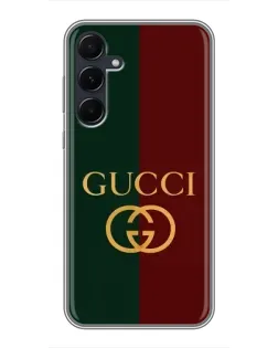 Чехол для Samsung Galaxy A55 с картинкой «Gucci — темно-зеленый градиент» Чехол для Samsung Galaxy A55 с картинкой «Gucci — темно-зеленый градиент»
