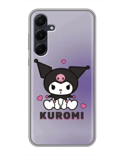 Чехол для Samsung Galaxy A55 с картинкой «Kuromi — фиолетовый арт»