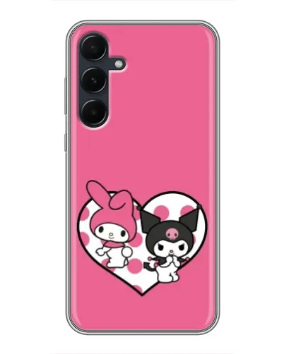Чехол для Samsung Galaxy A55 с картинкой «Kuromi и My Melody»