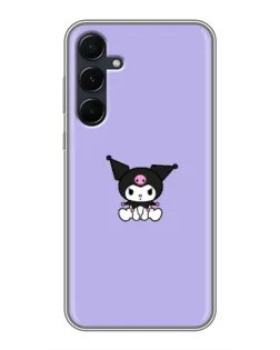 Чехол для Samsung Galaxy A55 с картинкой «Kuromi — фиолетовый минимализм»