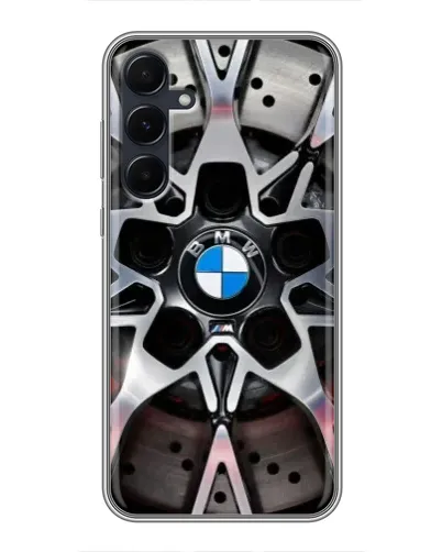 Чехол для Samsung Galaxy A55 с картинкой «BMW — деталь диска» Чехол для Samsung Galaxy A55 с картинкой «BMW — деталь диска»