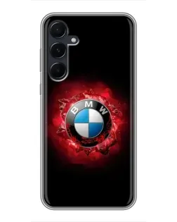 Чехол для Samsung Galaxy A55 с картинкой «Логотип BMW — вспышка»