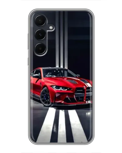 Чехол для Samsung Galaxy A55 с картинкой «Красная BMW на дороге» Чехол для Samsung Galaxy A55 с картинкой «Красная BMW на дороге»
