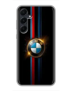 Чехол для Samsung Galaxy A55 с картинкой «BMW M-Power неон»