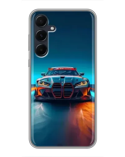 Чохол для Samsung Galaxy A55 з картинкою «BMW — вогні неону» Чохол для Samsung Galaxy A55 з картинкою «BMW — вогні неону»