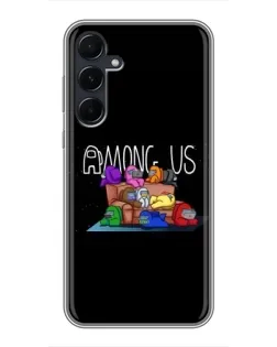 Чехол для Samsung Galaxy A55 с картинкой «Логотип Among Us» Чехол для Samsung Galaxy A55 с картинкой «Логотип Among Us»
