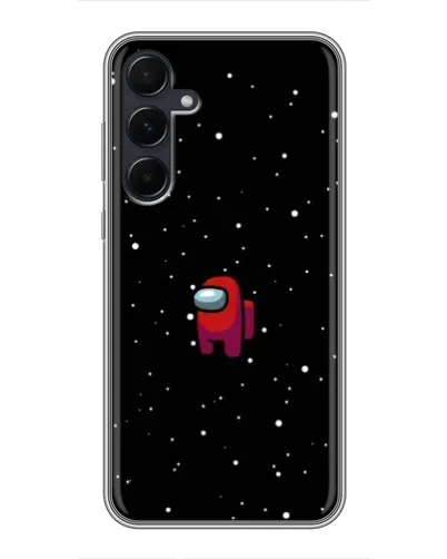 Чехол для Samsung Galaxy A55 с картинкой «Красный Among Us»