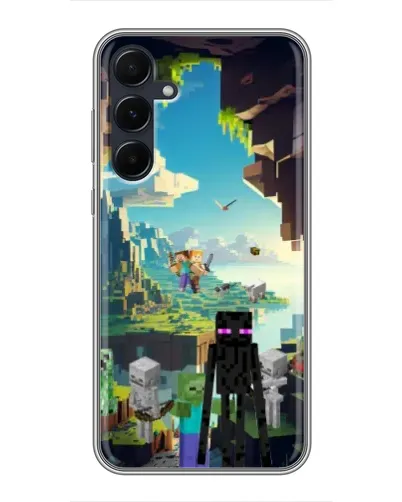 Чехол для Samsung Galaxy A55 с картинкой «Эндермен в лесу» Чехол для Samsung Galaxy A55 с картинкой «Эндермен в лесу»